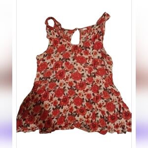Floral Baby Doll Flowy Tank Top